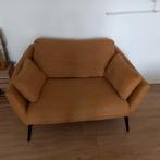 Zetel set oker, Huis en Inrichting, Ophalen, 75 tot 100 cm, Zo goed als nieuw, Stof