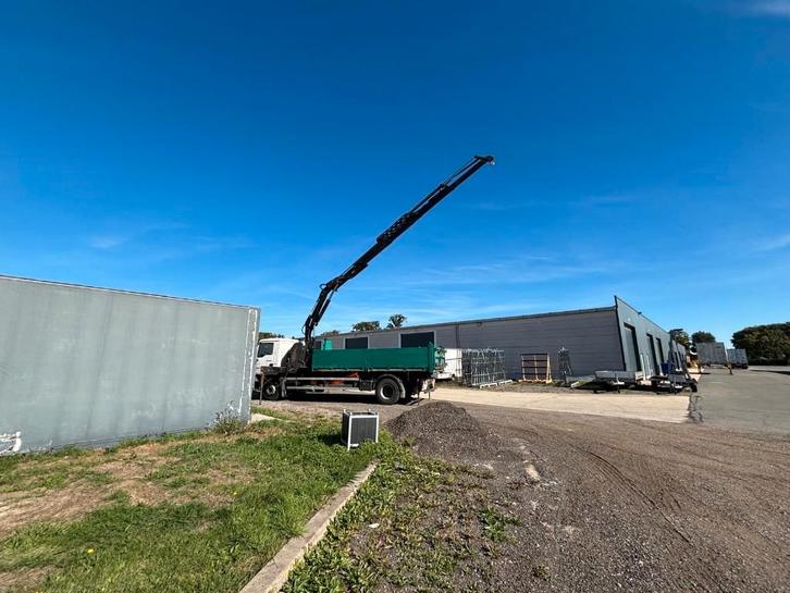 Vrachtwagen met container systeem & laadkraan, Auto's, Vrachtwagens, Bedrijf, Cruise Control, Elektrische ramen, Regensensor, Zetelverwarming