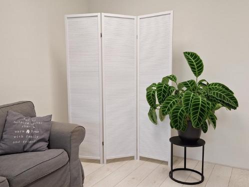 Kamerscherm Paravent Hout Wit 3 panelen, Huis en Inrichting, Woonaccessoires | Kamerschermen, Nieuw, Verzenden