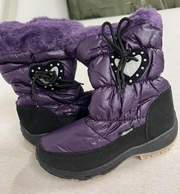 bottes violettes rembourrées filles 36 bottes violettes