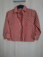 chemisier carreaux rouges et blanc cassé taille 104, Garçon, Enlèvement ou Envoi, Chemise ou Chemisier, Comme neuf