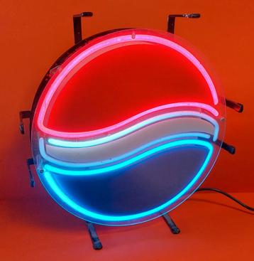 Vintage Pepsi néon parfait état, Enlèvement ou Envoi, Utilisé, Table lumineuse ou lampe (néon)