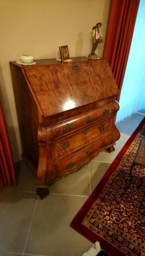 Commode secrétaire noyer XIX, Antiquités & Art, Antiquités | Meubles | Armoires, Enlèvement