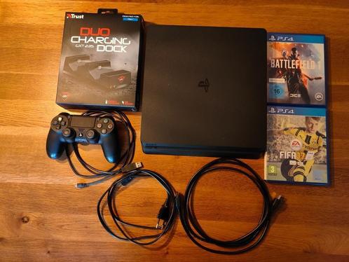PlayStation 4 Slim 1TB + 1 Controller + Games +Charging dock, Consoles de jeu & Jeux vidéo, Consoles de jeu | Sony PlayStation 4