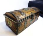 Boîte à bijoux cercueil métal imitation bois 25 cm😍🤗🎁👌, Autres marques, Utilisé, Enlèvement ou Envoi, Autre