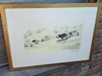gravure chien de chasse signe leon danchin, Antiek en Kunst, Kunst | Etsen en Gravures, Ophalen of Verzenden