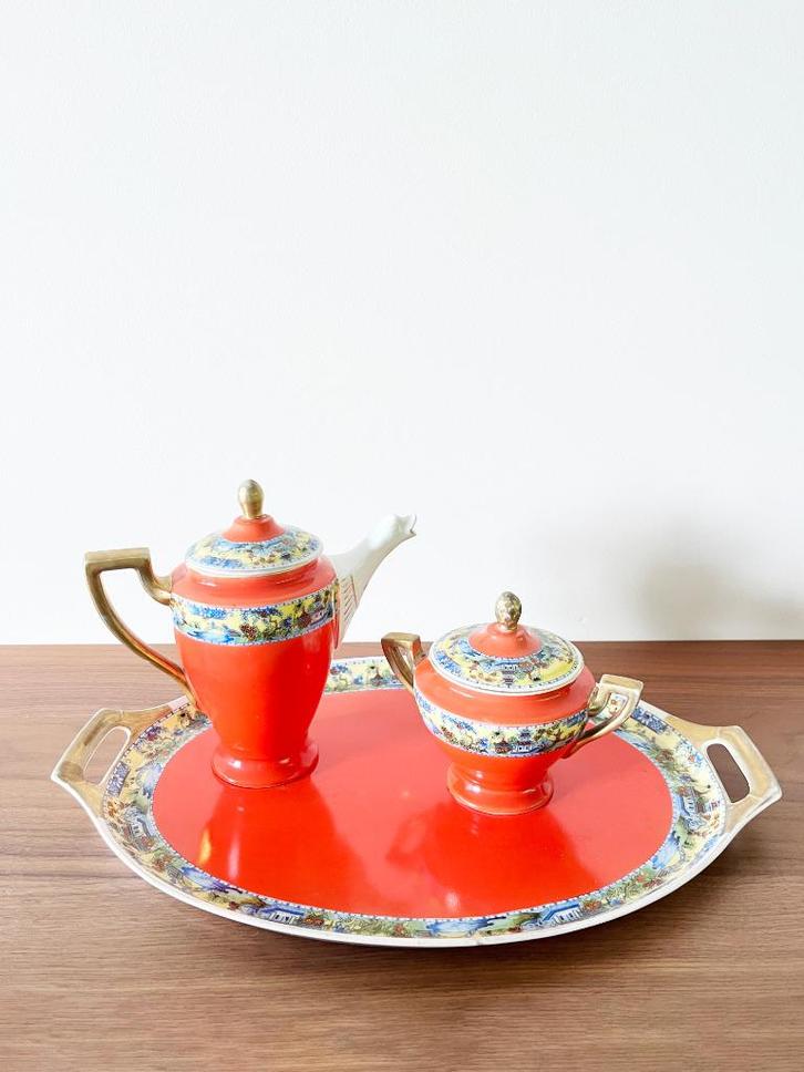 Antieke theeservies Slaggenwald porselein, Antiek en Kunst, Antiek | Porselein, Ophalen of Verzenden