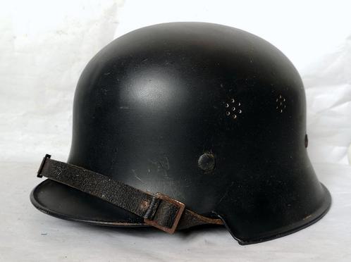 Duitse m34 Polizei helm, duck bill variant 2e wo, Verzamelen, Militaria | Tweede Wereldoorlog, Ophalen of Verzenden