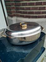 Demeyere 18/10 grote ovale kookpot, Huis en Inrichting, Keuken | Potten en Pannen, Ophalen, Zo goed als nieuw, Inox