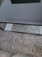 Salontafel 80x80, glas en metaal, Ophalen, Glas