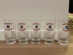 Set de 5 anciens verres à bière Maes Speciale, Enlèvement, Utilisé, Verre ou Verres, Autres marques