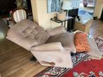 Fauteuil relax inclinable velours gris-brun, Enlèvement, Comme neuf, Tissus, 75 à 100 cm