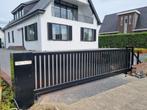 Lamellen schuifpoort of draaipoort incl motor en montage, Tuin en Terras, Tuinpoorten, Ophalen, Nieuw, IJzer, Schuifpoort