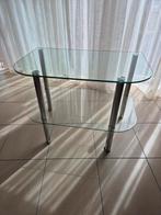 Table en verre trempé pour TV ou coin, Maison & Meubles, Enlèvement, Comme neuf, Verre