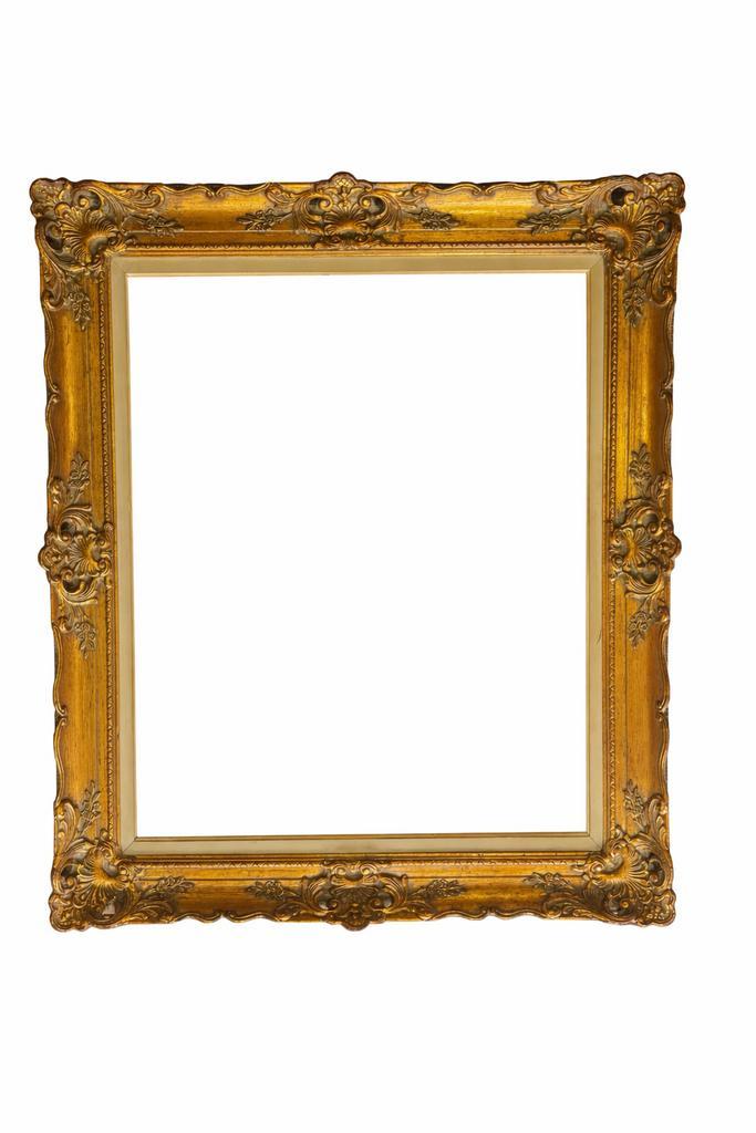 Grand cadre doré style baroque – décoration / miroir, Antiquités & Art, Antiquités | Miroirs, Enlèvement