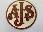 AJS emaille  reclamebord, Verzamelen, Merken en Reclamevoorwerpen, Ophalen, Gebruikt, Reclamebord