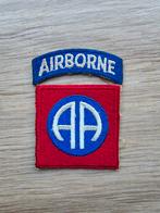 US WW2 82nd Airborne division patch whiteback veel snow, Ophalen of Verzenden