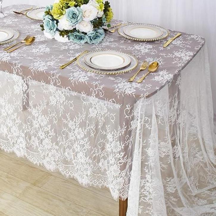 Kanten tafelkleed SNELLE GRATIS LEVERING, Huis en Inrichting, Tafelkleden, Nieuw, Rechthoek, Verzenden