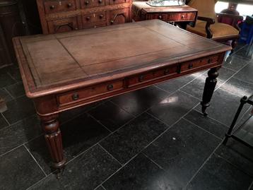 Schrijftafel - bureau-secretair  Mahonie beschikbaar voor biedingen