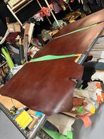 3 groot cognac tuigleer lappen 3,5-4 mm dikte half soepel, Ophalen of Verzenden