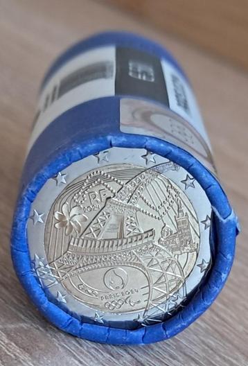 Rol 2 euro Frankrijk 2024 - J.O. versie FDC beschikbaar voor biedingen