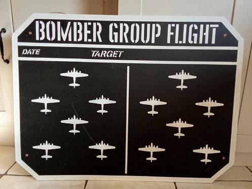 US AIR FORCE WW2: decoratief paneel BOMBER GROUP FLIGHT, Verzamelen, Militaria | Tweede Wereldoorlog, Ophalen of Verzenden