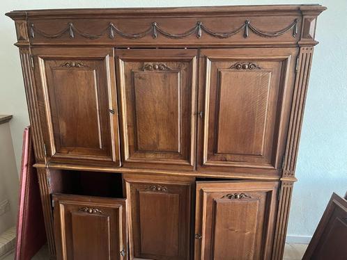 Unieke kast gemaakt uit eiken lambriseringen, Huis en Inrichting, Kasten | Buffetkasten, Gebruikt, 150 tot 200 cm, 100 tot 150 cm