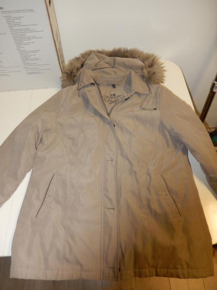 GRIJZE DAMES JAS BARBARA LEBEK, Kleding | Dames, Jassen | Winter, Zo goed als nieuw, Maat 42/44 (L), Grijs, Ophalen of Verzenden