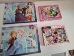 Puzzels frozen,  minnie mouse en Disney Princess, Ophalen, 10 tot 50 stukjes, Zo goed als nieuw, 4 tot 6 jaar