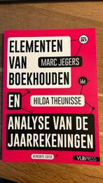 Elementen van boekhouden - HoGent Vastgoed, Boeken, Ophalen of Verzenden, Zo goed als nieuw, Marc Jegers