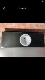 Granieten blad badkamer, Ophalen, Gebruikt, 150 tot 200 cm, Wasbak of Wastafel