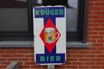 Krüger bier 1935 origineel emaille bord, Verzamelen, Ophalen, Gebruikt, Reclamebord