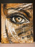 Origineel schilderij oog Mk Art, Antiek en Kunst, Kunst | Schilderijen | Modern, Ophalen of Verzenden