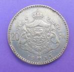 1933 20 frank NL PB Albert 1er, Zilver, Losse munt, Verzenden