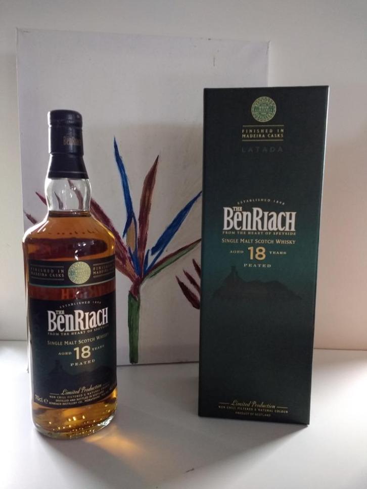 Whisky:  Benriach 18 y Albariza + 18 y Latada, samen €350, Verzamelen, Wijnen, Vol, Ophalen of Verzenden