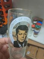 Verre à bière John F Kennedy président des USA 1960-1963, Collections, Comme neuf, Enlèvement ou Envoi, Verre à bière