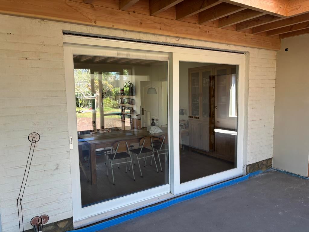 Houten schuifraam te koop, Enlèvement, Comme neuf