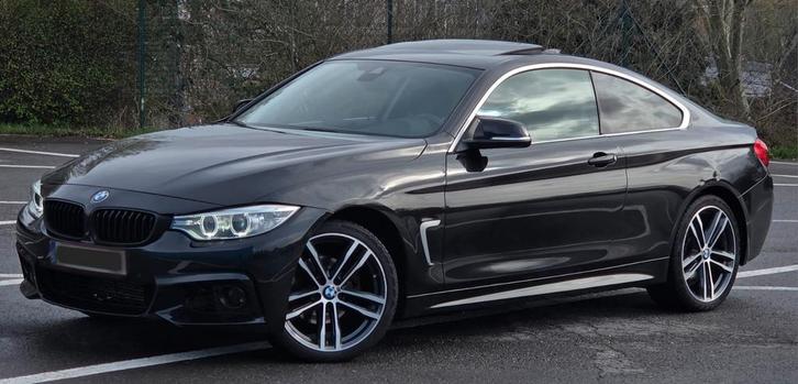 Bmw Serie 4 Pack M, Autos, BMW, Particulier, Série 4, Diesel, Euro 6, Coupé, 3 portes, Automatique, Noir, Noir, Cuir, Enlèvement