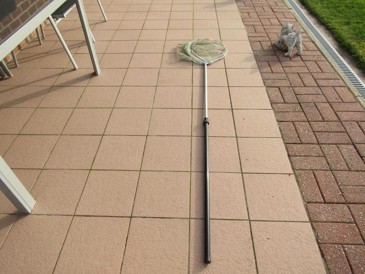 SCHEPNET MET 2 STELEN, Watersport en Boten, Hengelsport | Algemeen, Gebruikt, Net of Fuik, Ophalen