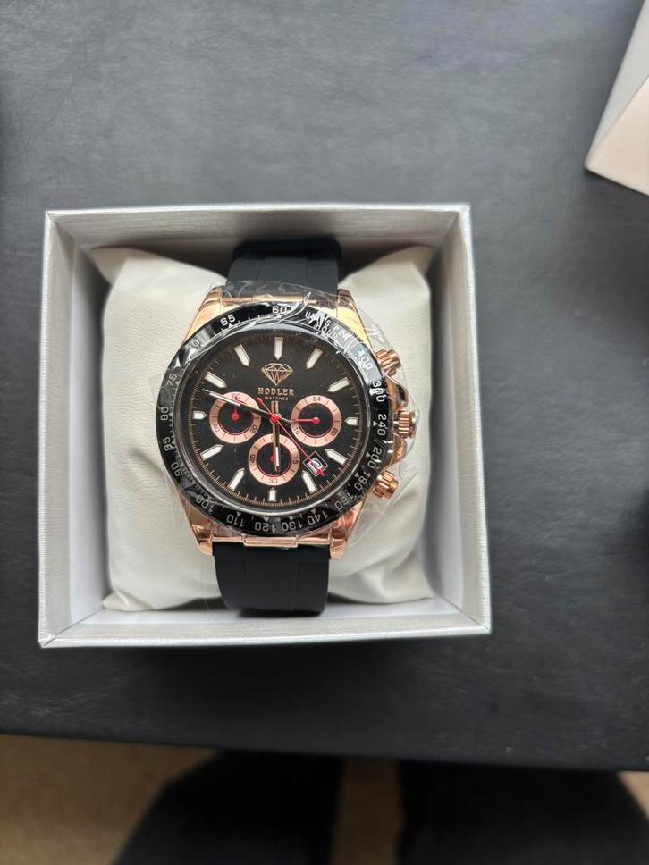 Hodler horloge vernier RG+BD+BK, Bijoux, Sacs & Beauté, Montres | Hommes, Neuf, Montre-bracelet, Autres marques, Argent, Synthétique