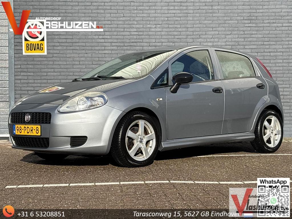 Fiat Grande Punto 1.3 M-Jet Actual | 5-Deurs | Airco | APK 0, Auto's, Fiat, Zwart, Grande Punto, Bedrijf, Elektrische ramen
