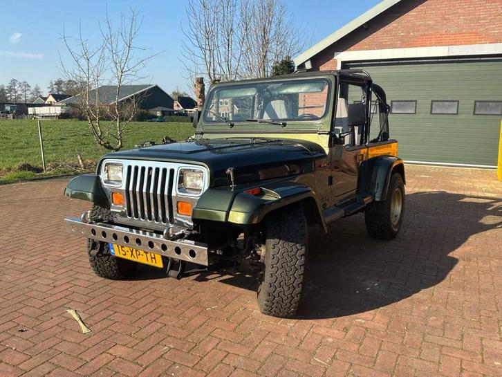 1996 Jeep Wrangler 2.5i Softtop Personenauto, Auto's, Jeep, Bedrijf, Wrangler, Open dak, Benzine, Euro 2, Cabriolet, Gebruikt