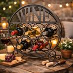 wijnrek metaal , kado, Enlèvement ou Envoi, Neuf, Métal