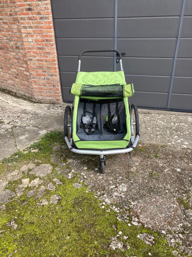 Croozer deux places prêt pour l’été !, Enlèvement, Utilisé, Remorque pour enfant, Pliable