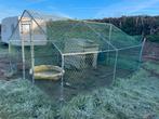Kippenren / kippenhok gegalvaniseerd staal, Ophalen, Zo goed als nieuw