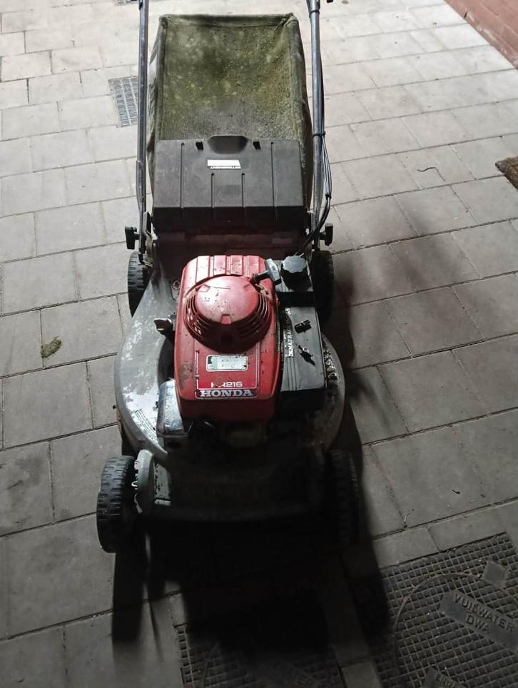professionele  honda HR216 zelftrekker, Tuin en Terras, Grasmaaiers, Gebruikt, Benzine-grasmaaier, Cirkelmaaier, Opvangzak, Versnellingen