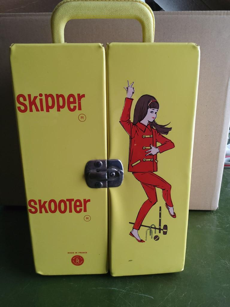 Skipper poppen gele draagbare klerenkast Mattel 1963, Ophalen, Gebruikt, Overige typen