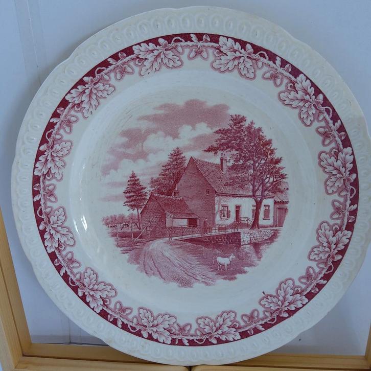 Twee grote vintage serveerborden (30- 33 cm). Ook apart T.K., Maison & Meubles, Cuisine | Vaisselle, Utilisé, Balance ou Balances