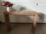 Console et table d'appoint en rotin — Style Boho, Maison & Meubles, 100 à 150 cm, 25 à 50 cm, Comme neuf, Enlèvement