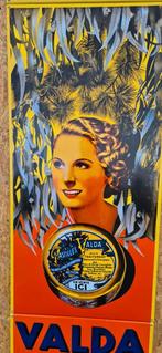 Zeldzaam Valda emaille bord (210 x 50 cm) uit 3 delen, Collections, Enlèvement ou Envoi, Neuf, Panneau publicitaire